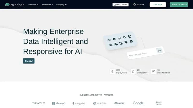 MindsDB screenshot