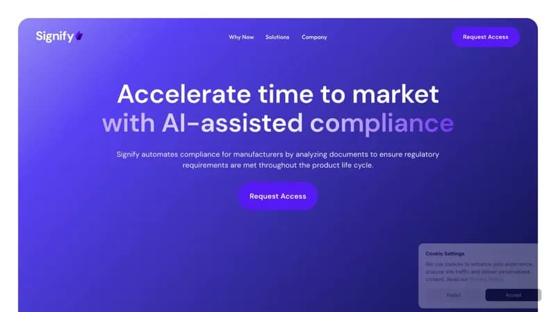Signify screenshot