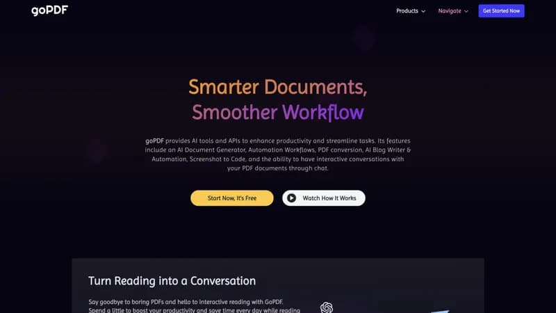 goPDF screenshot