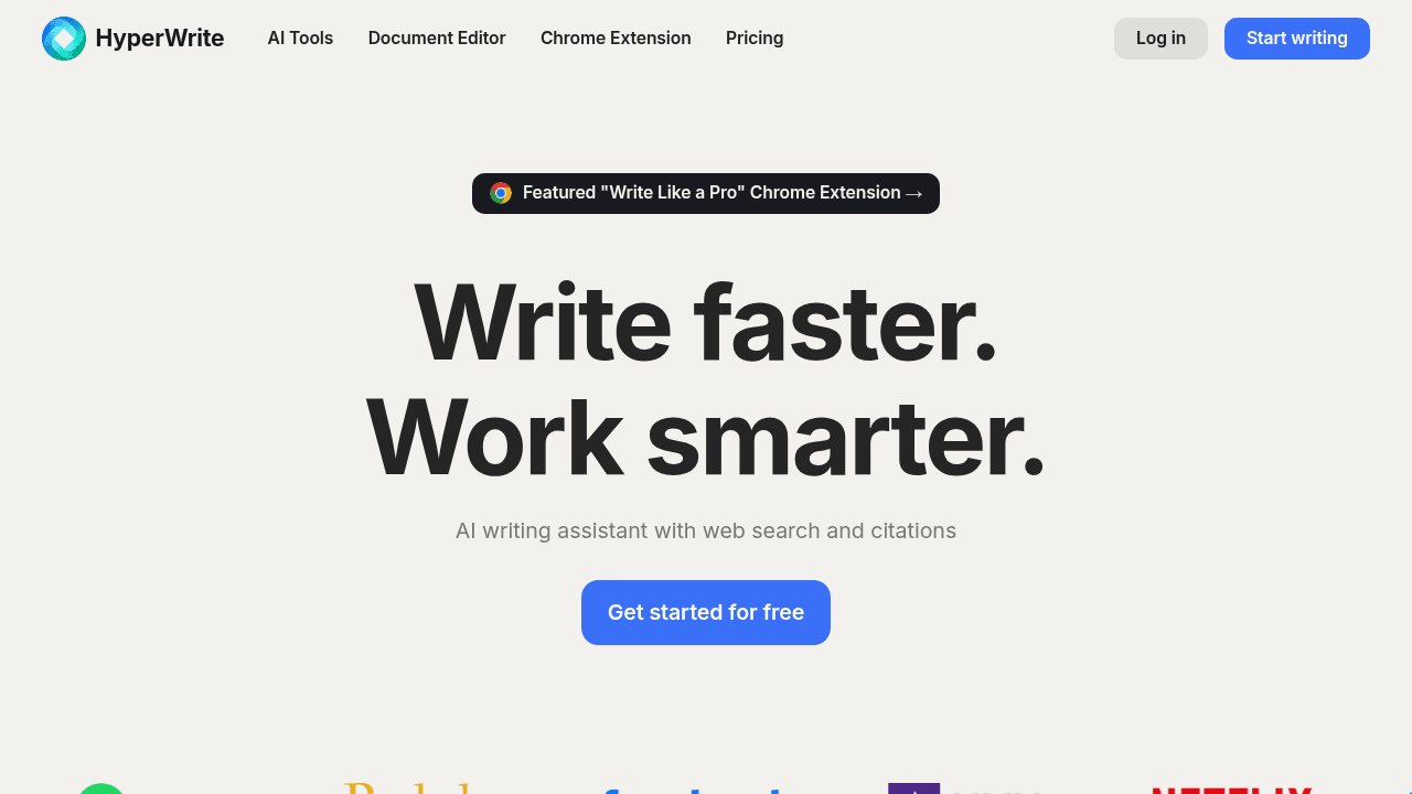 hyperwrite website