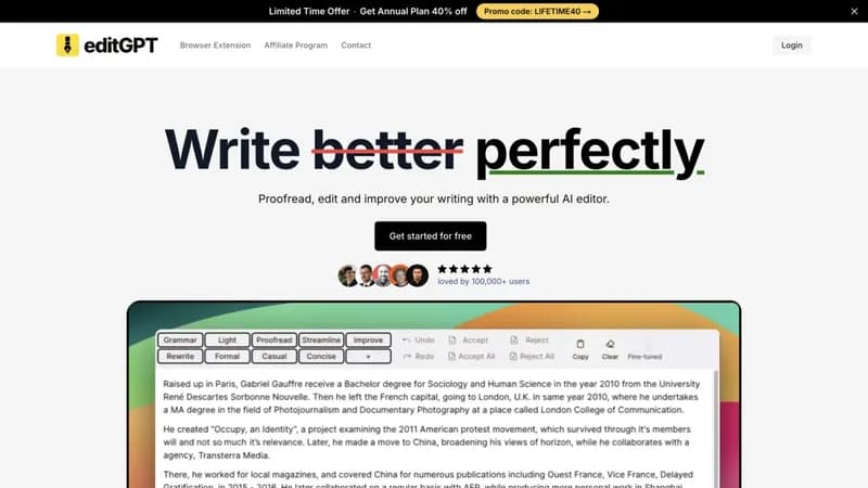editGPT screenshot
