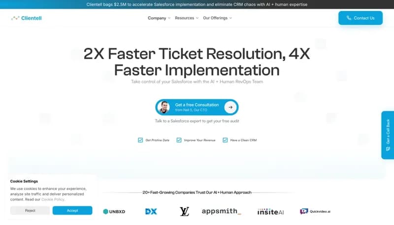 Clientell screenshot