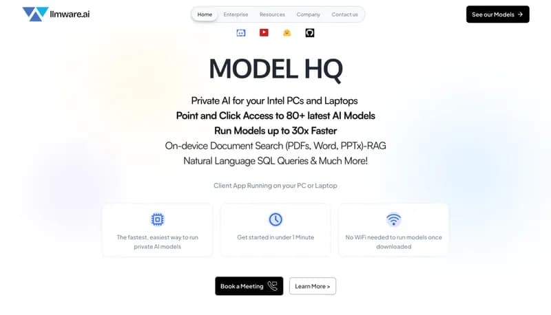 LLMWare MODEL HQ screenshot