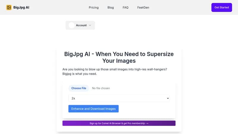 bigjpg ai website