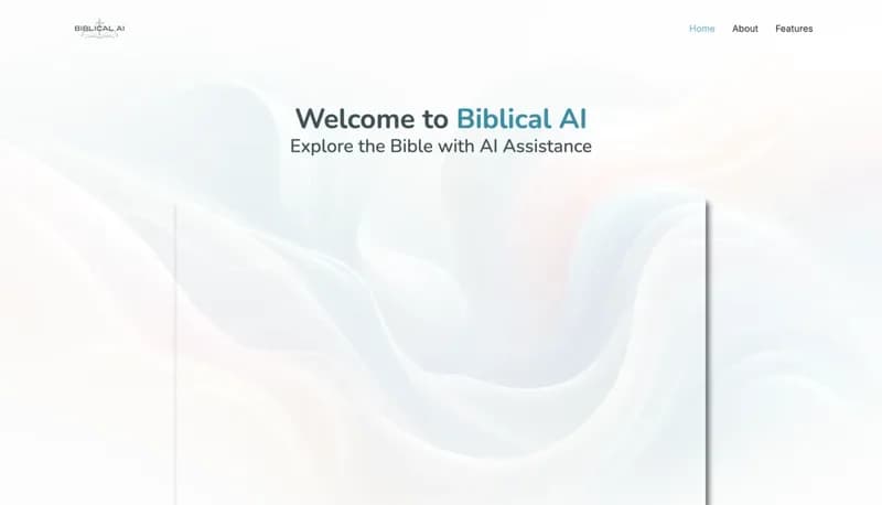 Biblical AI screenshot