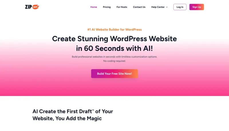 ZipWP screenshot