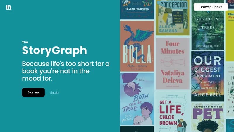 the storygraph website