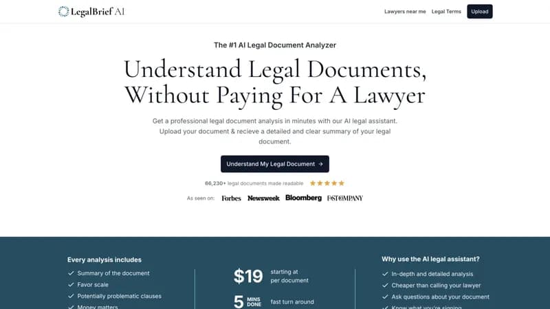 LegalBriefAI screenshot