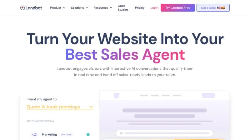 landbot website