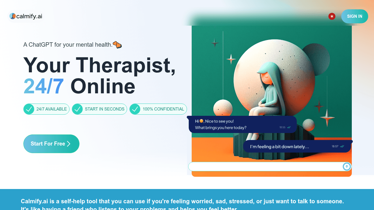 calmify.ai website