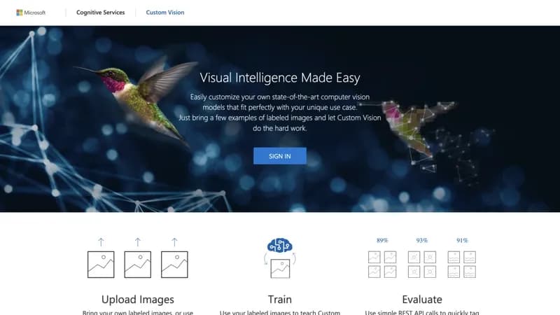 www.customvision.ai screenshot