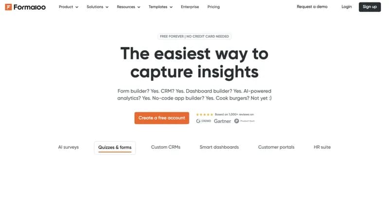 Formaloo screenshot