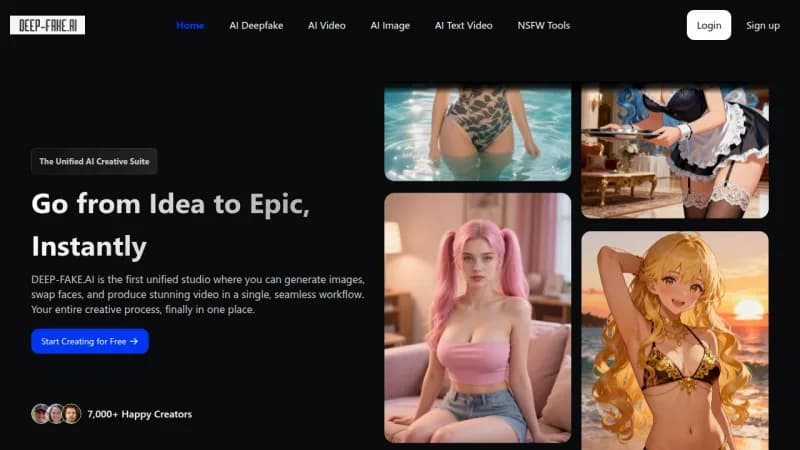 DEEP-FAKE.AI screenshot