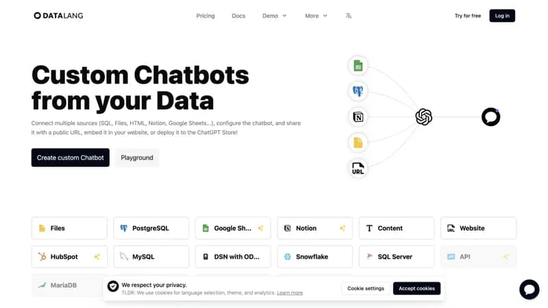 DataLang screenshot