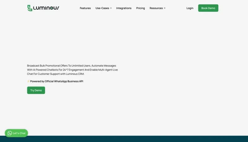 Luminous CRM screenshot