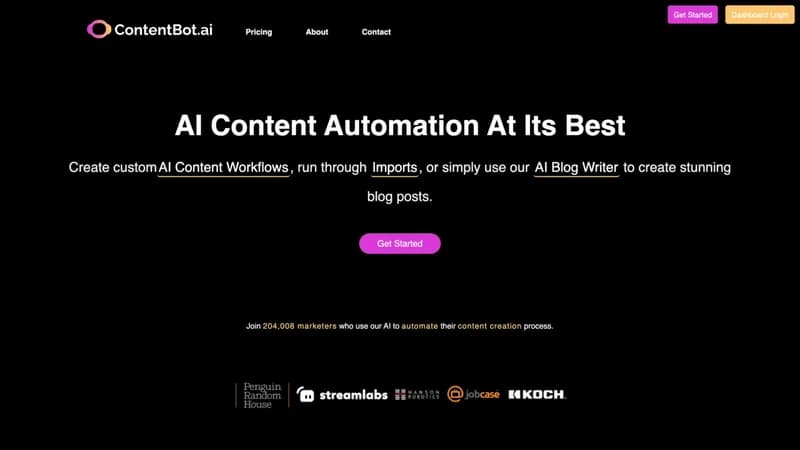 ContentBot screenshot