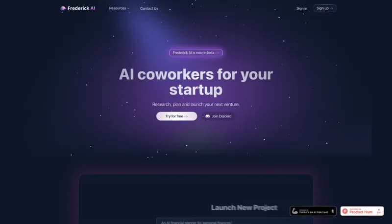 Frederick AI screenshot