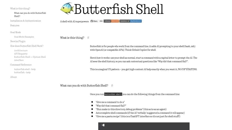 Butterfish screenshot