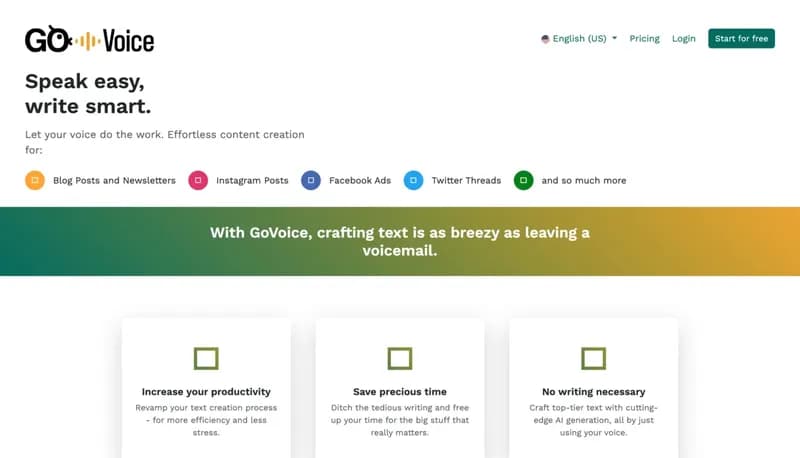 GoVoice screenshot