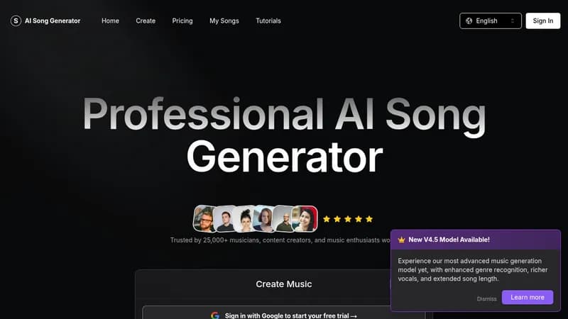 ai song generator website