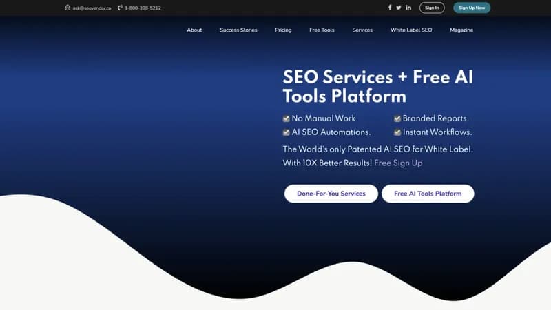 SEO Vendor screenshot