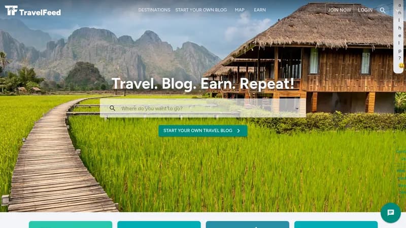 travelfeed website