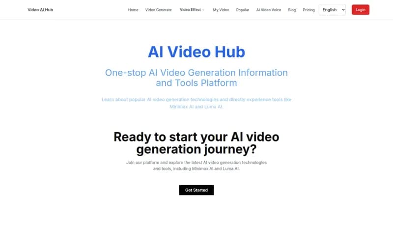 AI Video Generation Hub screenshot