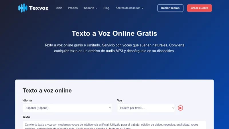 texvoz website