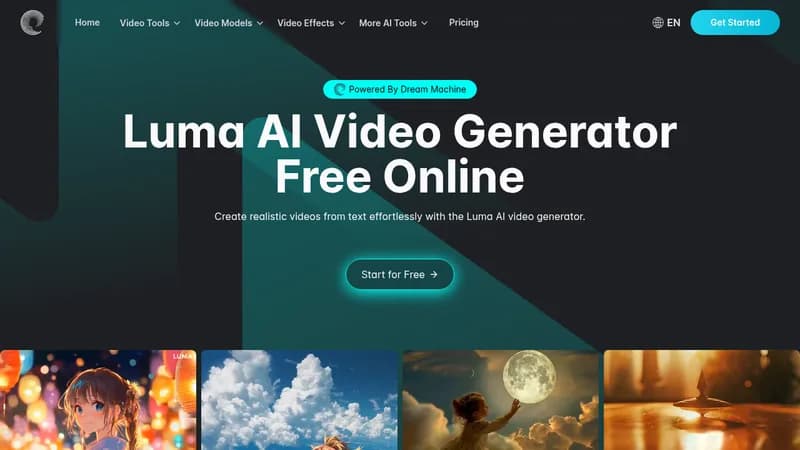luma ai video generator website
