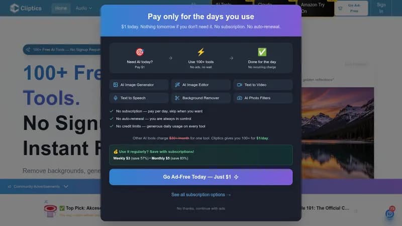 cliptics website