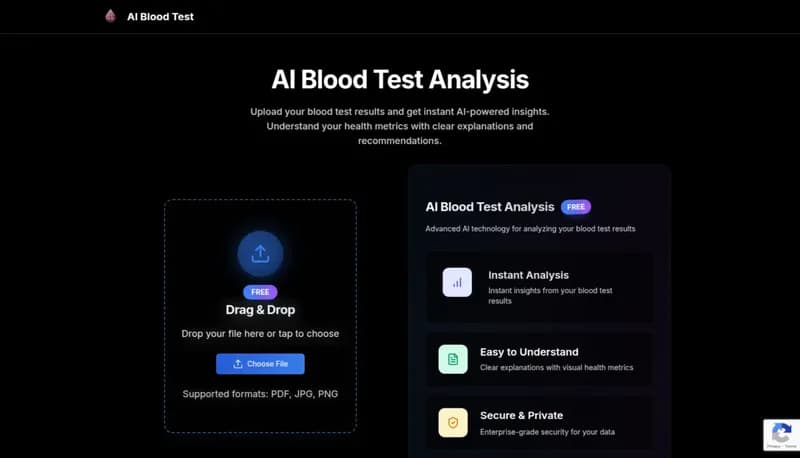 AI Blood Test screenshot