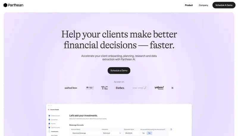 Parthean For Advisors screenshot