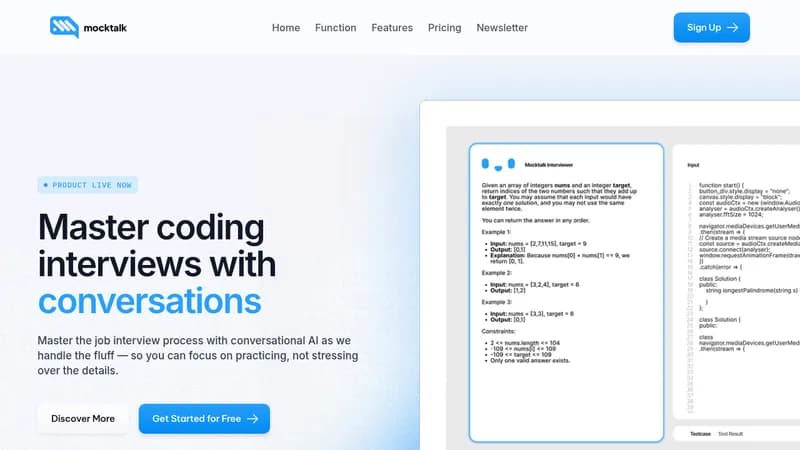 mocktalk website