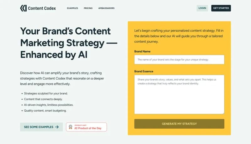 Content Codex screenshot