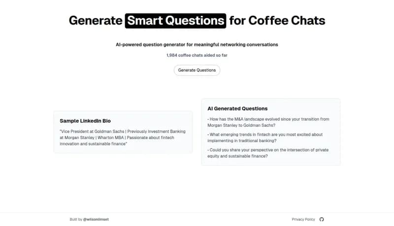Coffee Chat AI screenshot