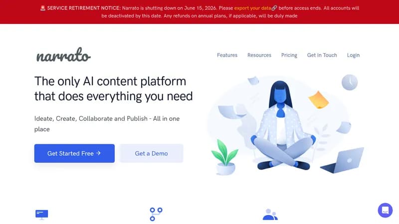 narrato website