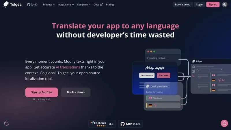 Tolgee screenshot