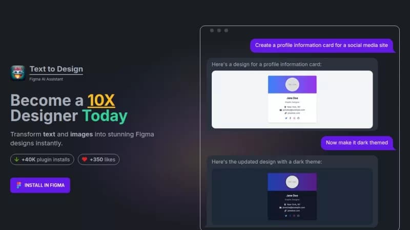 Text to Design screenshot