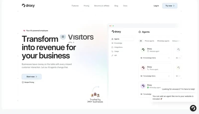 Droxy screenshot