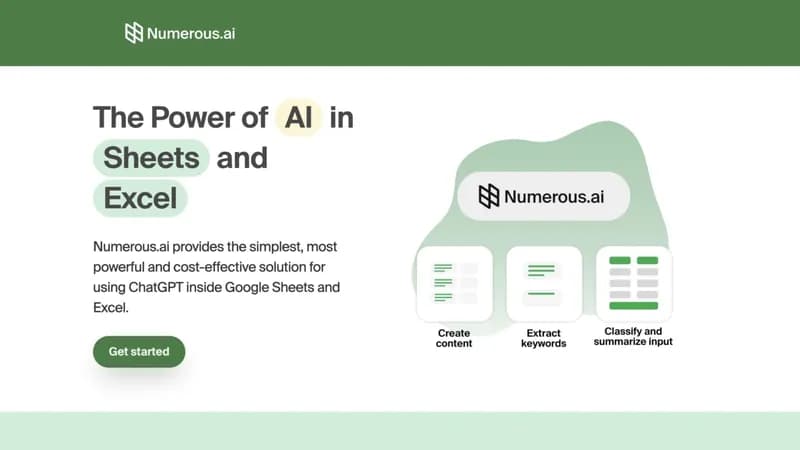 Numerous.ai screenshot