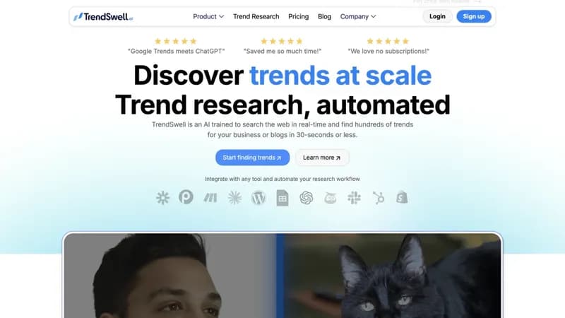 TrendSwell.ai screenshot