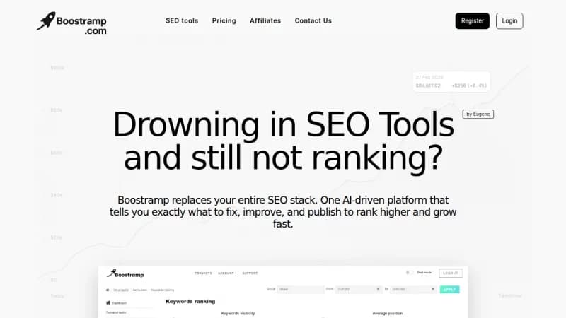 Boostramp screenshot