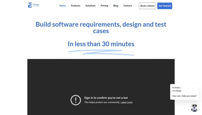 Ellogy AI Business Analyst screenshot