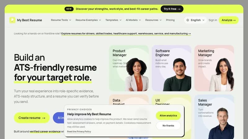 my best resume website