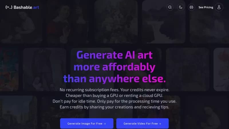 Bashable.art screenshot