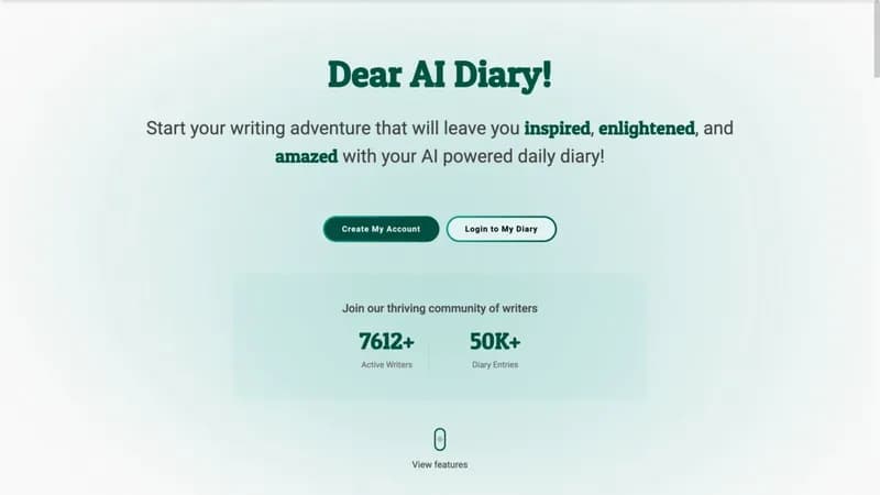 AI Diary screenshot