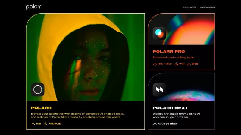 Polarr screenshot