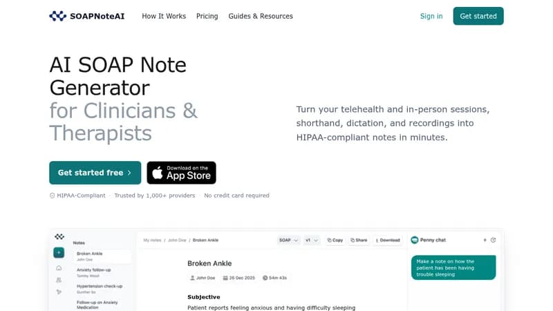 soapnoteai website