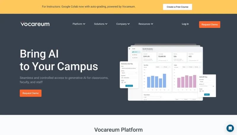 Vocareum screenshot