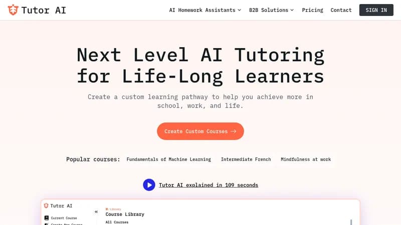 tutor ai website